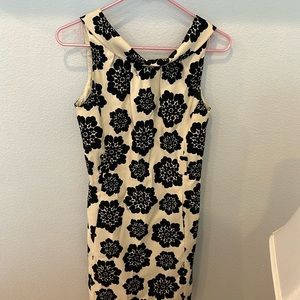 Milly off white and black dress